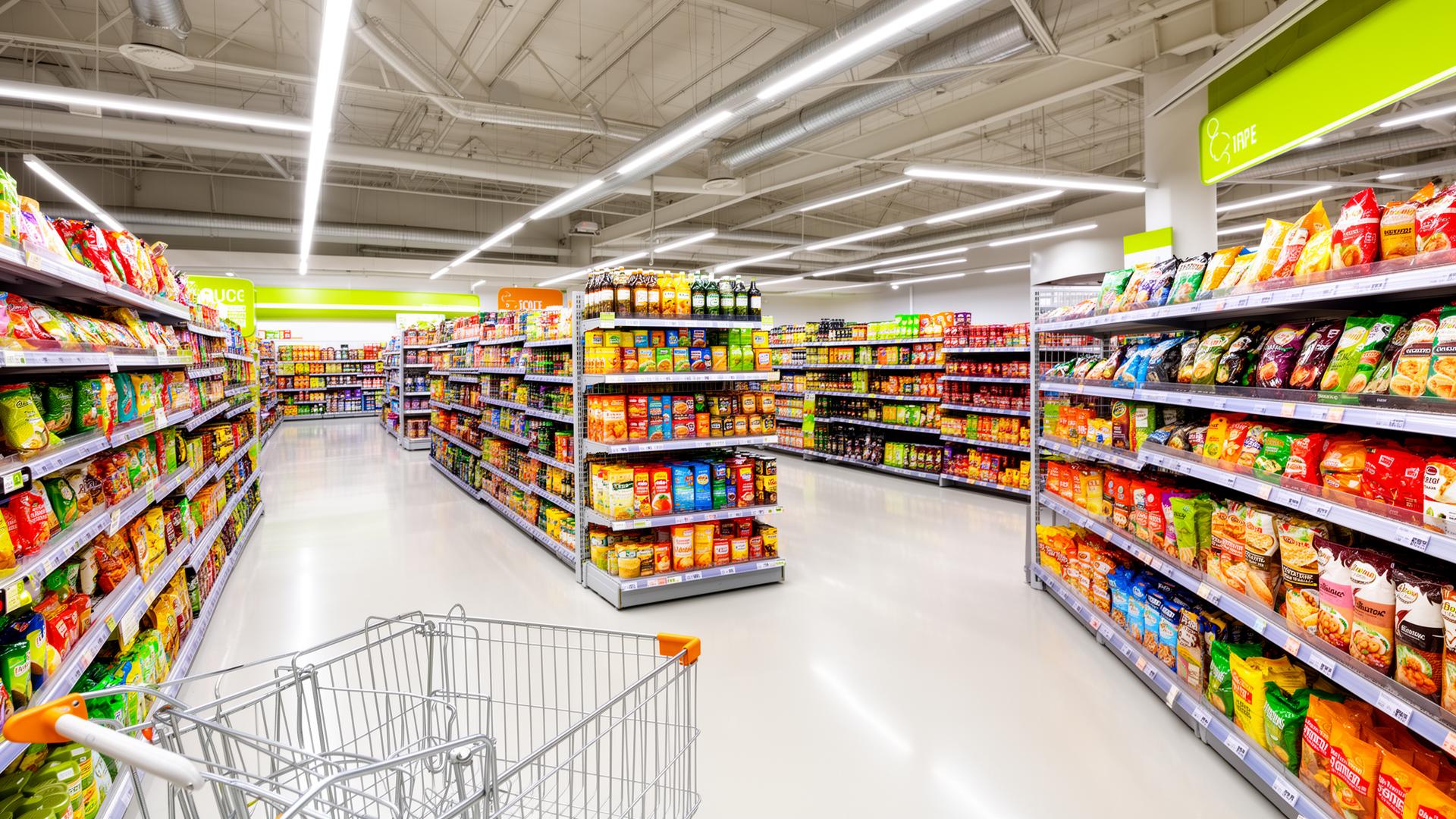 Supermarket aisles